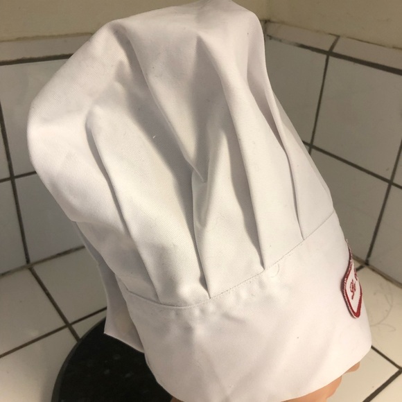 White Chef Hat- 13” tall and about 25” around- be the chef you want to be. - Picture 3 of 5